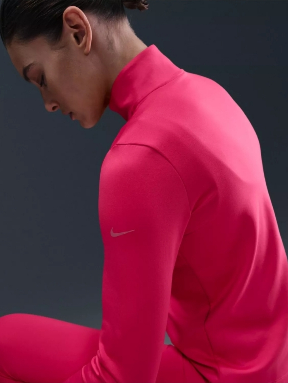 Nike One Therma-fit 1/2 Zip Performance Top, ULTRA SOFT, NWT - Picture 5 of 8